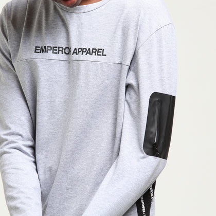 Emperor Apparel Sportstech Logo L/S T-Shirt Grey