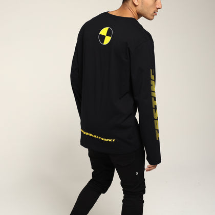 ASAP ROCKY APPAREL Crash Test Vitruvian LS Tee Black