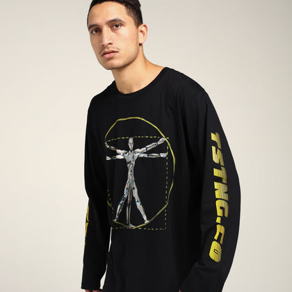 ASAP ROCKY APPAREL Crash Test Vitruvian LS Tee Black