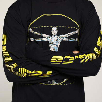 ASAP ROCKY APPAREL Crash Test Vitruvian LS Tee Black