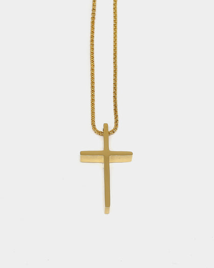 VERITAS VERITAS CROSS PENDANT Gold