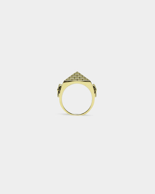 Last Kings Pyramid Ring Gold