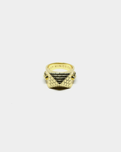 Last Kings Pyramid Ring Gold