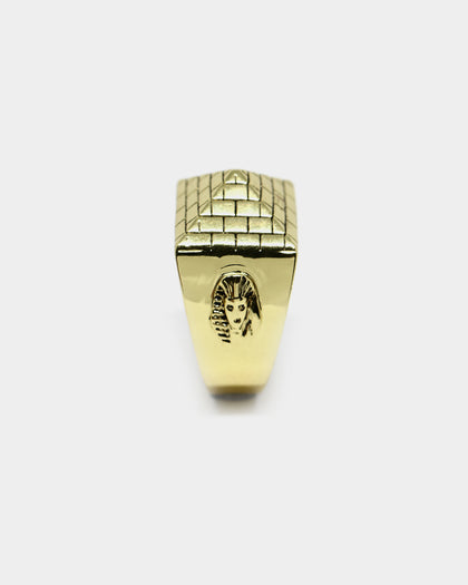 Last Kings Pyramid Ring Gold