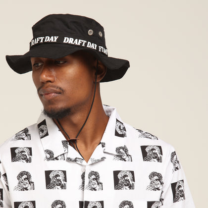 Draft Day FTD SS Button Up Shirt White