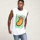 Goat Crew Baked Bean Muscle Tee White