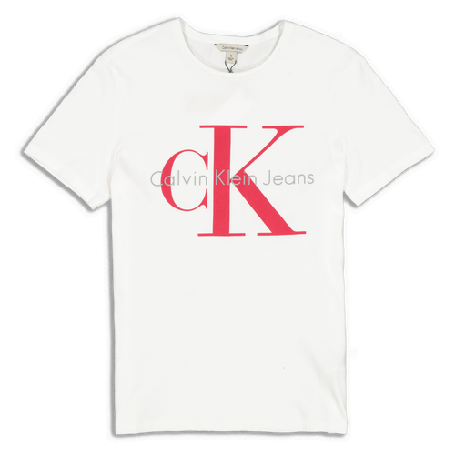 Calvin Klein Monogram Logo Tee White/Red