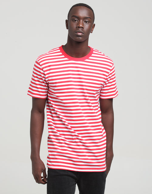 Well Made Standard Issue Stripe Tee Red/White