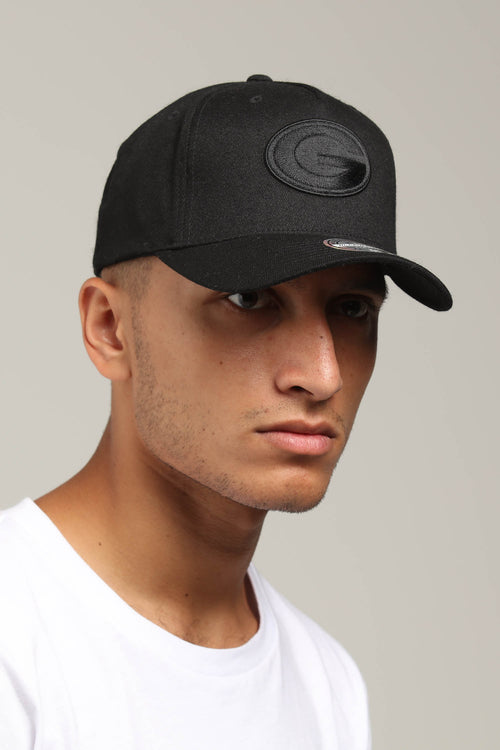 Mitchell & Ness Green Bay Packers BOB Logo 110 Snapback Black/Black