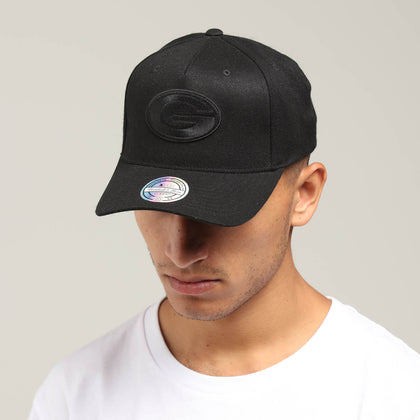 Mitchell & Ness Green Bay Packers BOB Logo 110 Snapback Black/Black