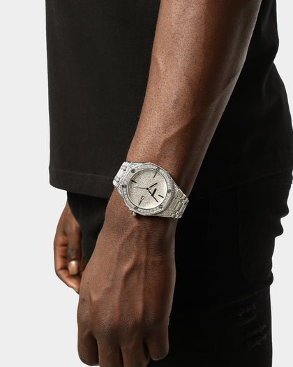 Saint Morta Premierre Watch Iced Silver