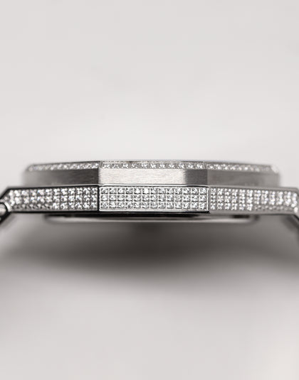 Saint Morta Premierre Watch Iced Silver