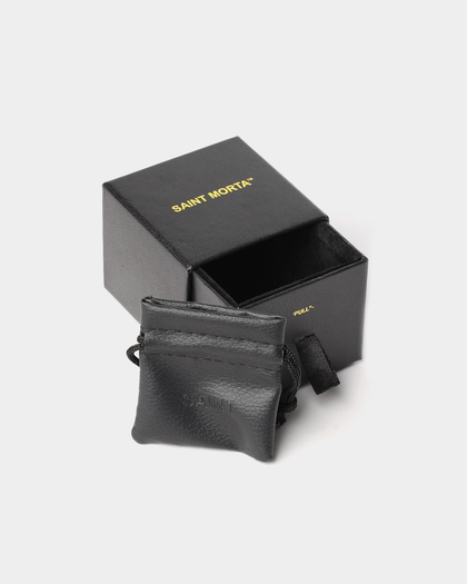 Saint Morta Cross Earring Iced Gold