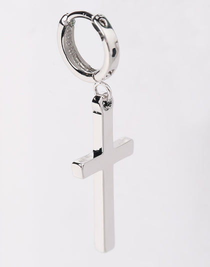 Saint Morta Cross Earring Silver