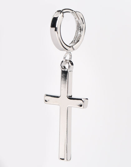 Saint Morta Cross Earring Silver