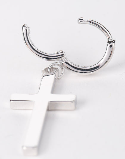 Saint Morta Cross Earring Silver