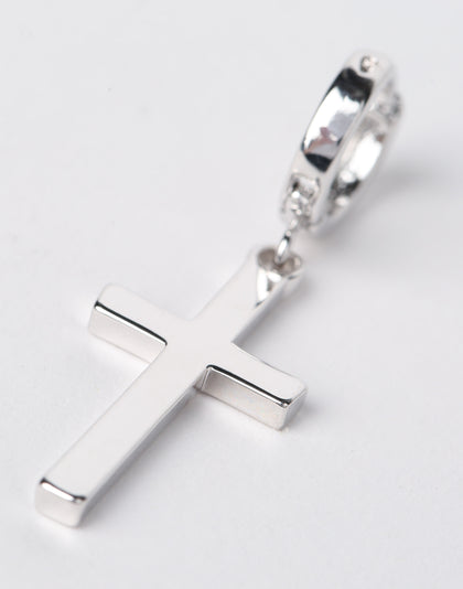 Saint Morta Cross Earring Silver
