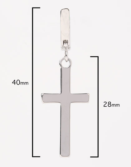 Saint Morta Cross Earring Silver
