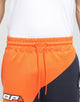 Black Pyramid Diagonal Split Shorts Orange