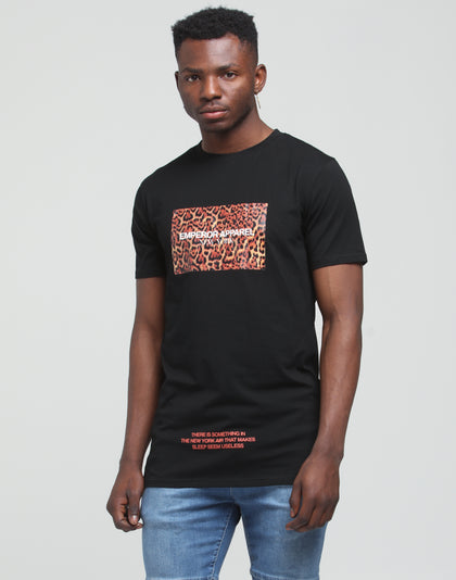 Emperor Apparel New York Tshirt Black/Leopard