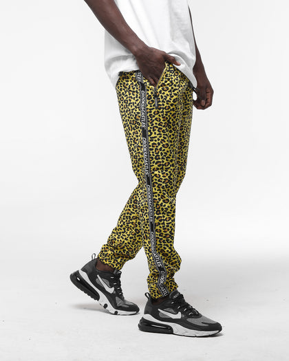Crooks & Castles Slant Core Windbreaker Pant Leopard