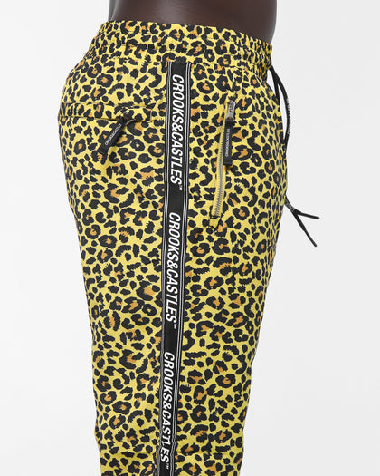 Crooks & Castles Slant Core Windbreaker Pant Leopard