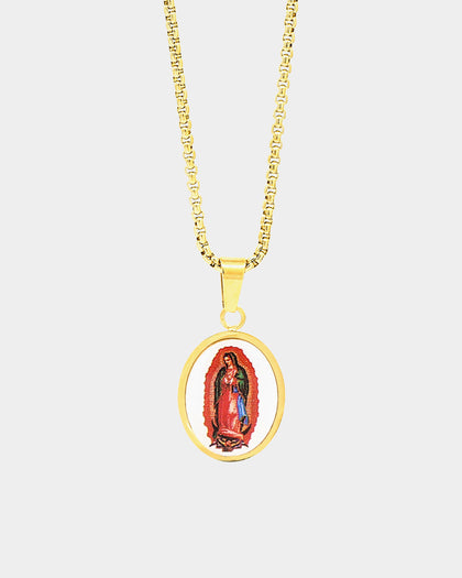 Veritas Enamel Virgin Mary Gold