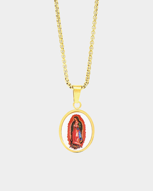 Veritas Enamel Virgin Mary Gold
