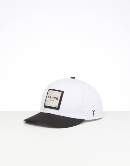 CARRÉ STAPLE METAL GRAND SNAPBACK WHITE/BLACK