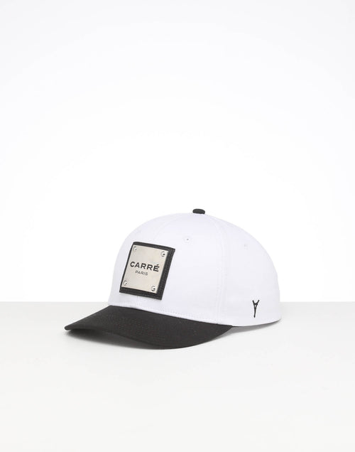CARRÉ STAPLE METAL GRAND SNAPBACK WHITE/BLACK