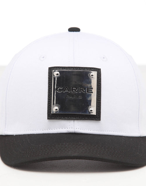 CARRÉ STAPLE METAL GRAND SNAPBACK WHITE/BLACK