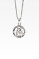Midnight City St Christopher Pendant & Chain Silver