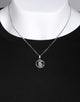 Midnight City St Christopher Pendant & Chain Silver