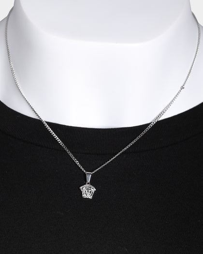 Midnight City Mini Medusa & Chain Silver
