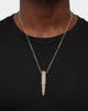 Saint Morta Bullet Pendant Large Iced Gold