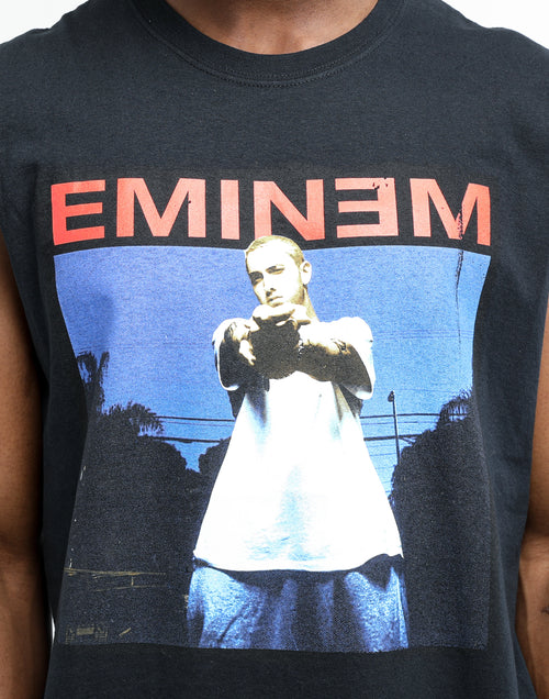 Eminem Photo Muscle Tee Black