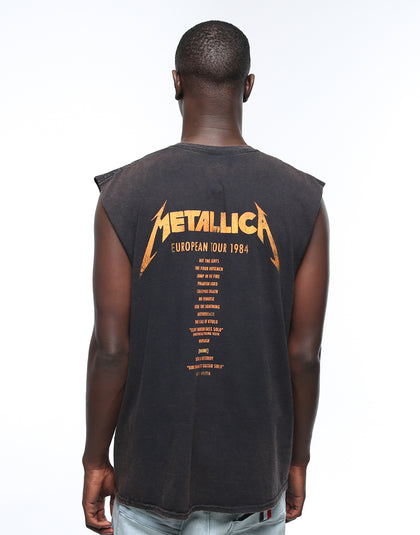 METALLICA Jump In The Fire Muscle Tee Washed Black