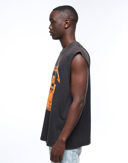 METALLICA Jump In The Fire Muscle Tee Washed Black