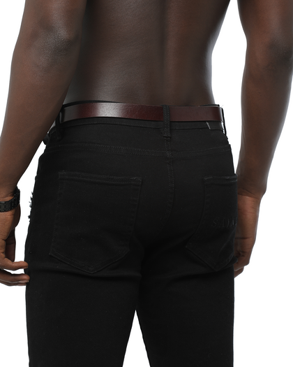 Saint Morta Skinny Belt Brown