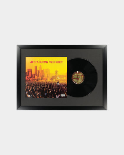 MUSIC MERCH JURASSIC 5 POWER IN NUMBERS FRAMED VINYL