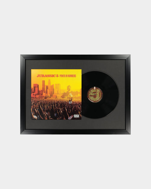 MUSIC MERCH JURASSIC 5 POWER IN NUMBERS FRAMED VINYL