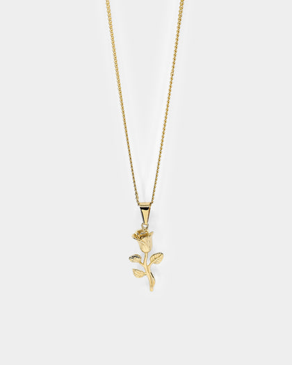 Saint Morta Rose Pendant Gold
