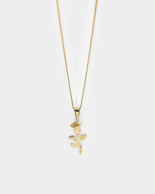 Saint Morta Rose Pendant Gold