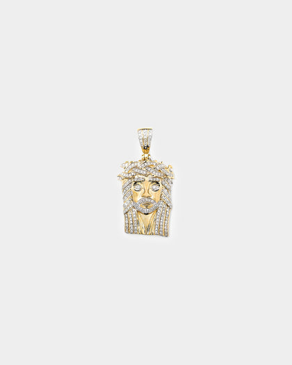 House Of Auric MESSIAH JESUS PENDANT 10K Yellow Gold