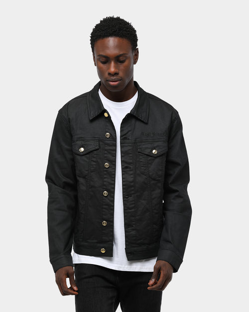 Last Kings Men's Regal Waxed Denim Jacket Black Wax