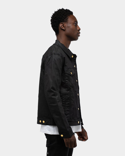 Last Kings Men's Regal Waxed Denim Jacket Black Wax