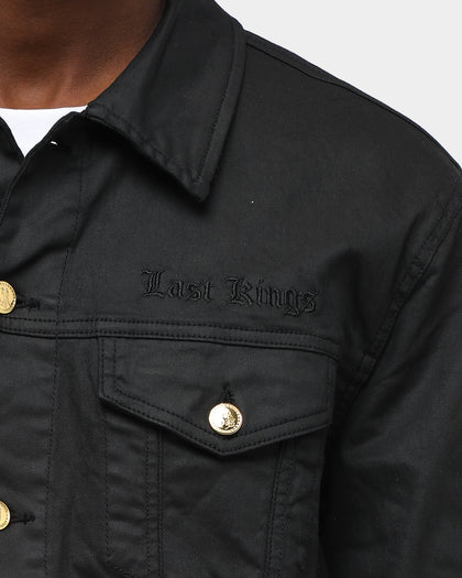 Last Kings Men's Regal Waxed Denim Jacket Black Wax