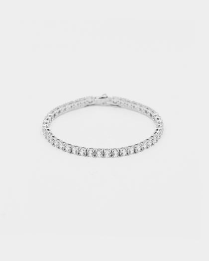 Saint Morta Round Cut 9" Tennis Bracelet White Gold