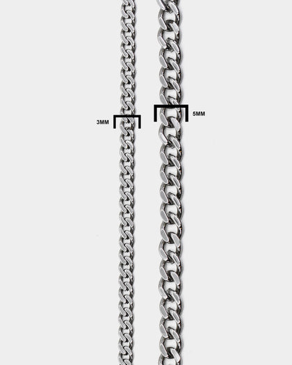Saint Morta 3MM Micro Cuban Chain Silver