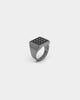Saint Morta Men's Guardian Ring Iced Black